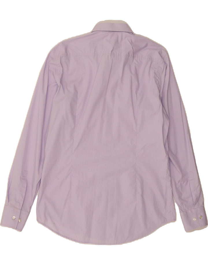 HUGO BOSS Mens Slim Fit Shirt Size 41 16 Large Purple Vintage Hugo Boss and Second-Hand Hugo Boss from Messina Hembry 