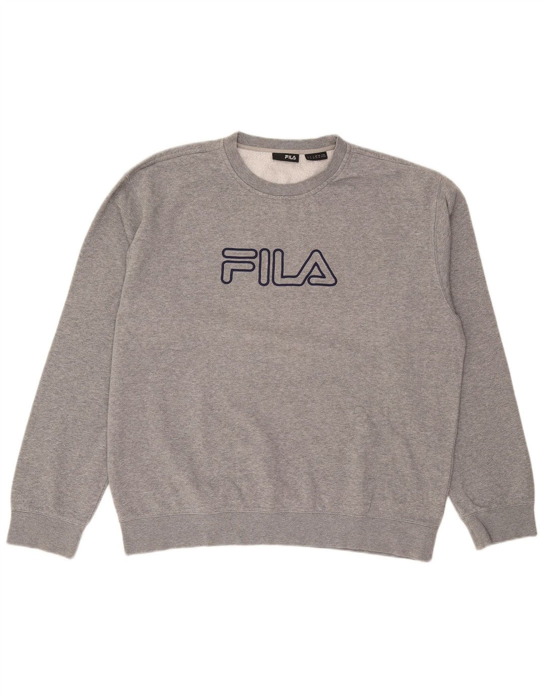 Fila Mens Graphic Sweatshirt Jumper XL Grey Flecked
