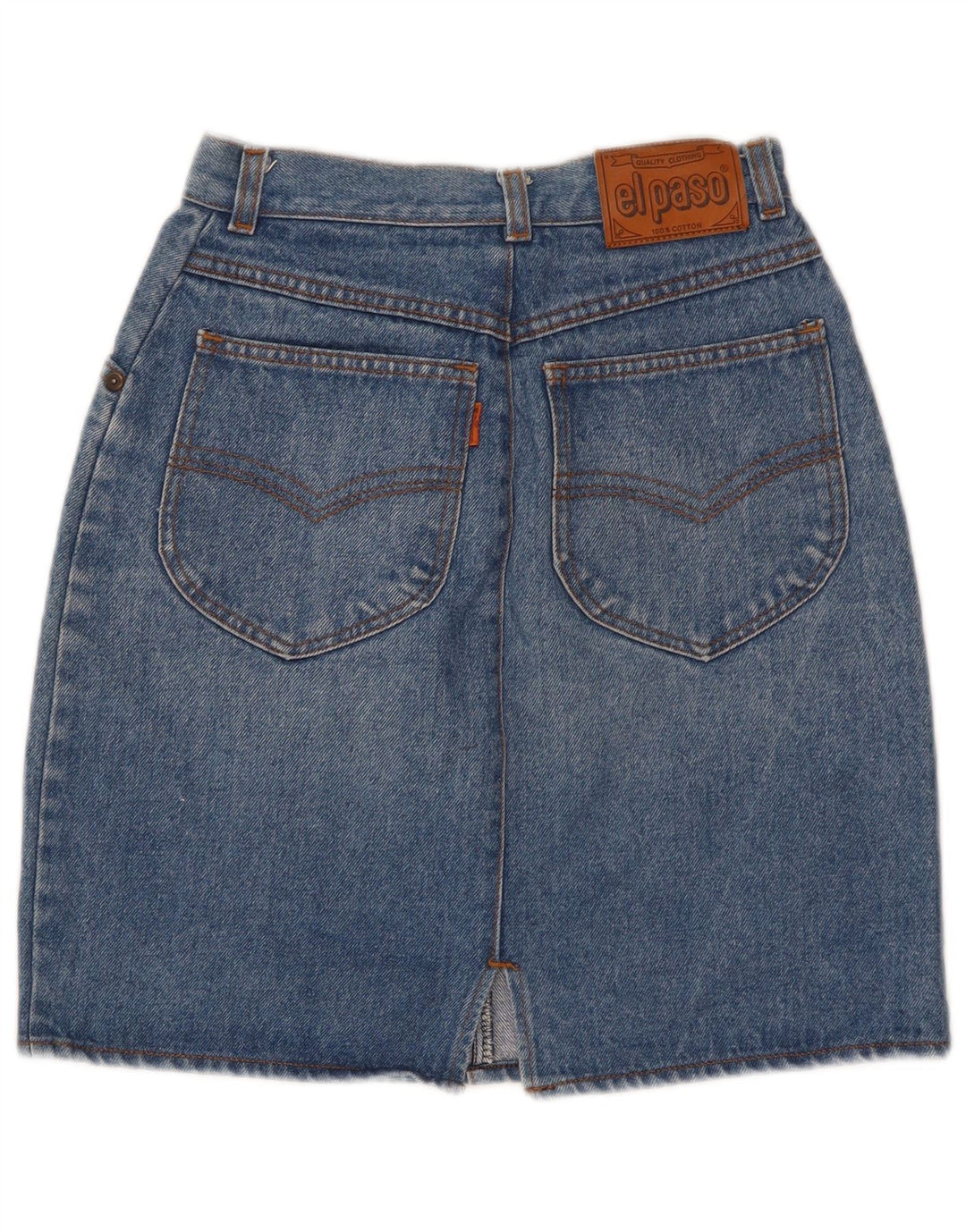 El Paso Womens Denim Skirt W24 XS Blue