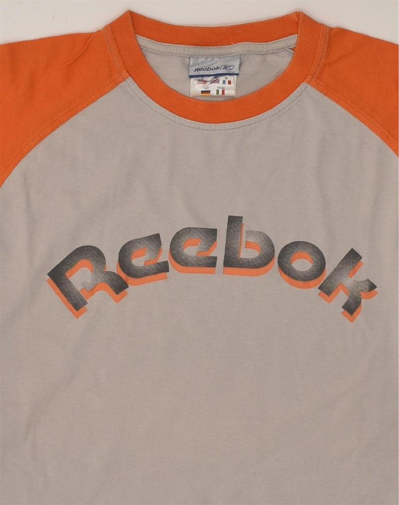 REEBOK Mens Graphic T-Shirt Top Small Grey Cotton | Vintage Reebok | Thrift | Second-Hand Reebok | Used Clothing | Messina Hembry 