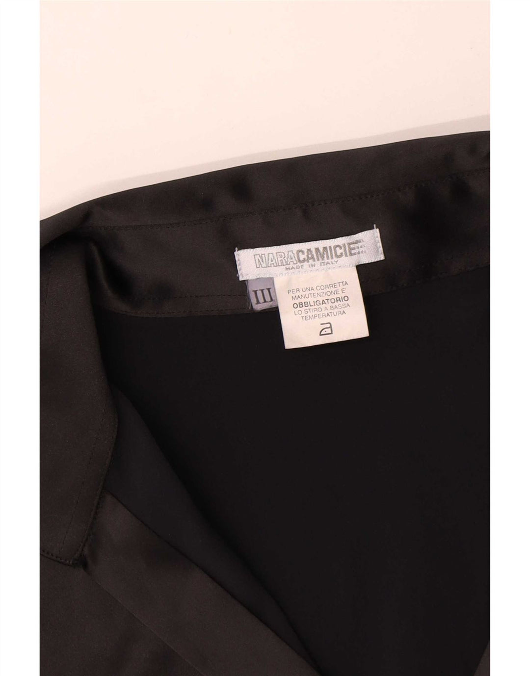 Naracamicee Womens Shirt Blouse UK 12 Medium Black Polyester