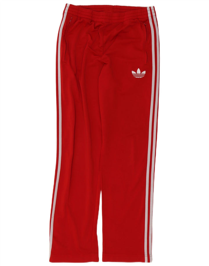 ADIDAS Mens Tracksuit Trousers Small  Red Polyester
