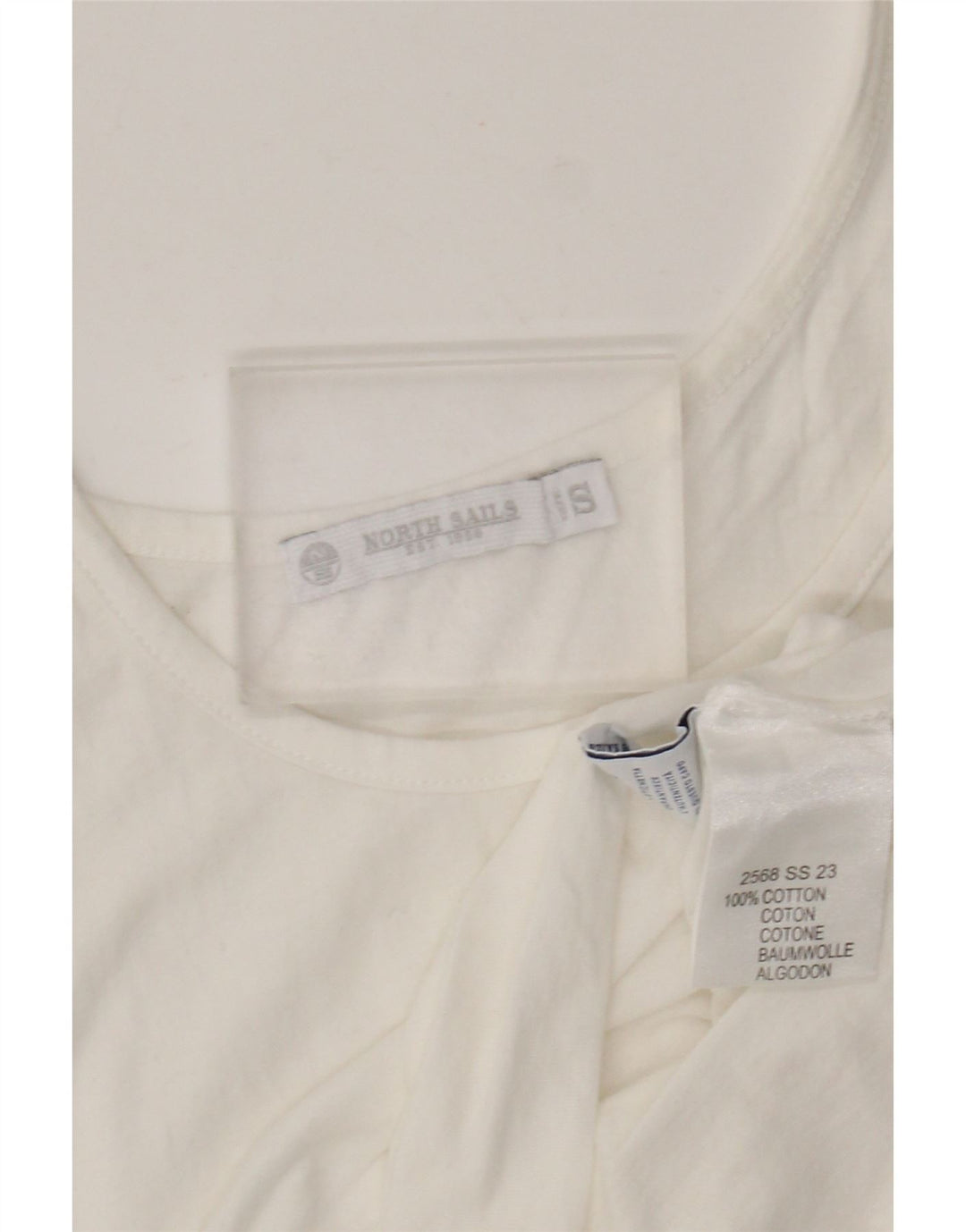 North Sails Womens Vest Top UK 10 Small White Cotton
