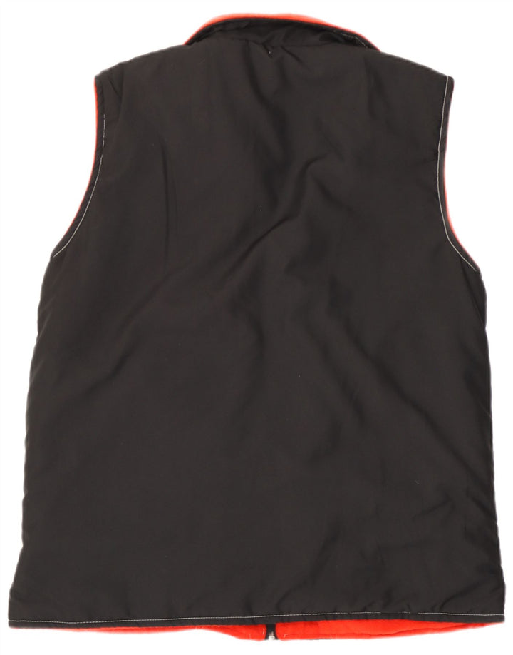 Lotto Mens Fleece Reversible Gilet Small Black Colourblock Polyester