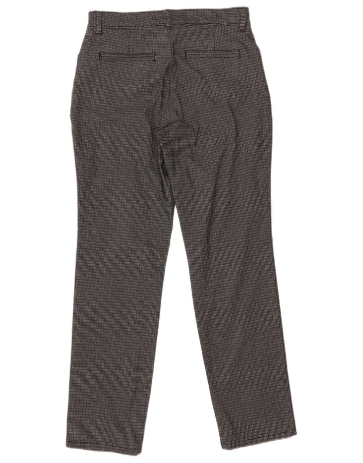 LEE Womens Mid Rise Straight Casual Trousers W30 L28 Grey Check