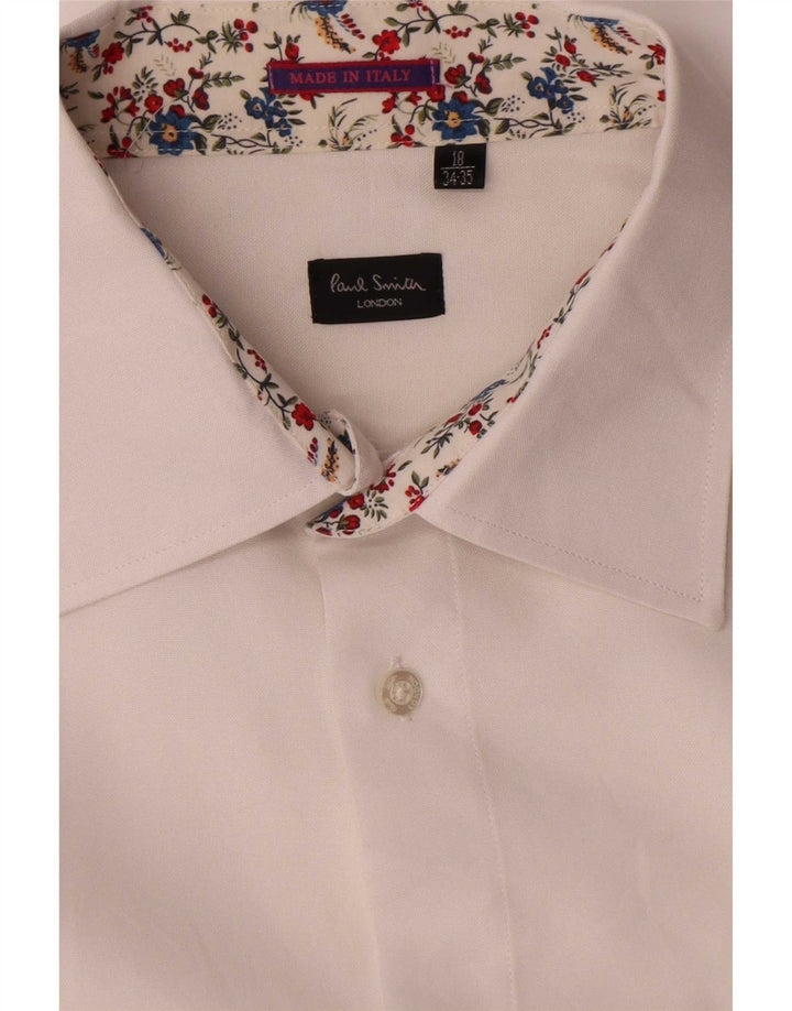 Paul Smith Mens Shirt Size 18 2XL White