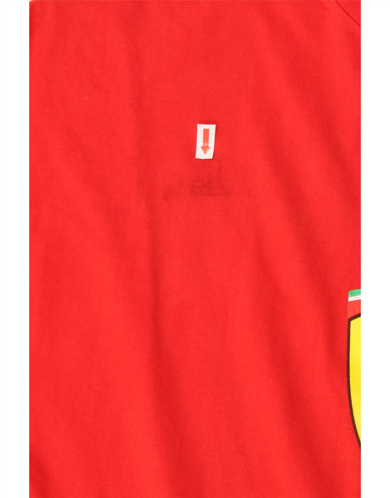 FERRARI Mens Graphic T-Shirt Top XL Red Cotton Vintage Ferrari and Second-Hand Ferrari from Messina Hembry 