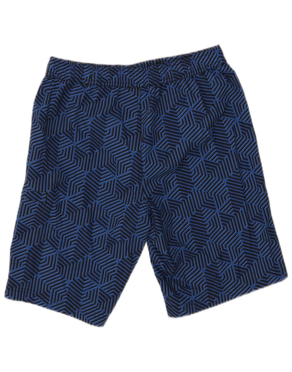 Mountain Warehouse Mens Swimming Shorts Small Blue Geometric Polyester