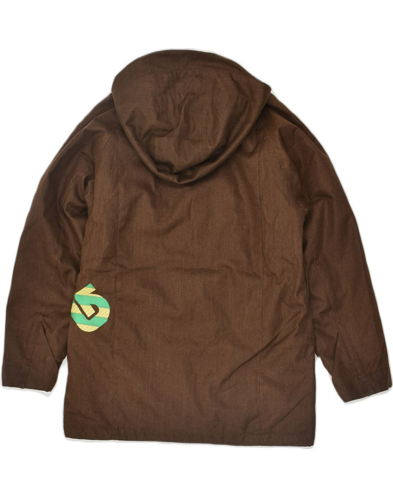 BURTON Boys Hooded Windbreaker Jacket 14-15 Years XL Brown Polyester | Vintage Burton | Thrift | Second-Hand Burton | Used Clothing | Messina Hembry 