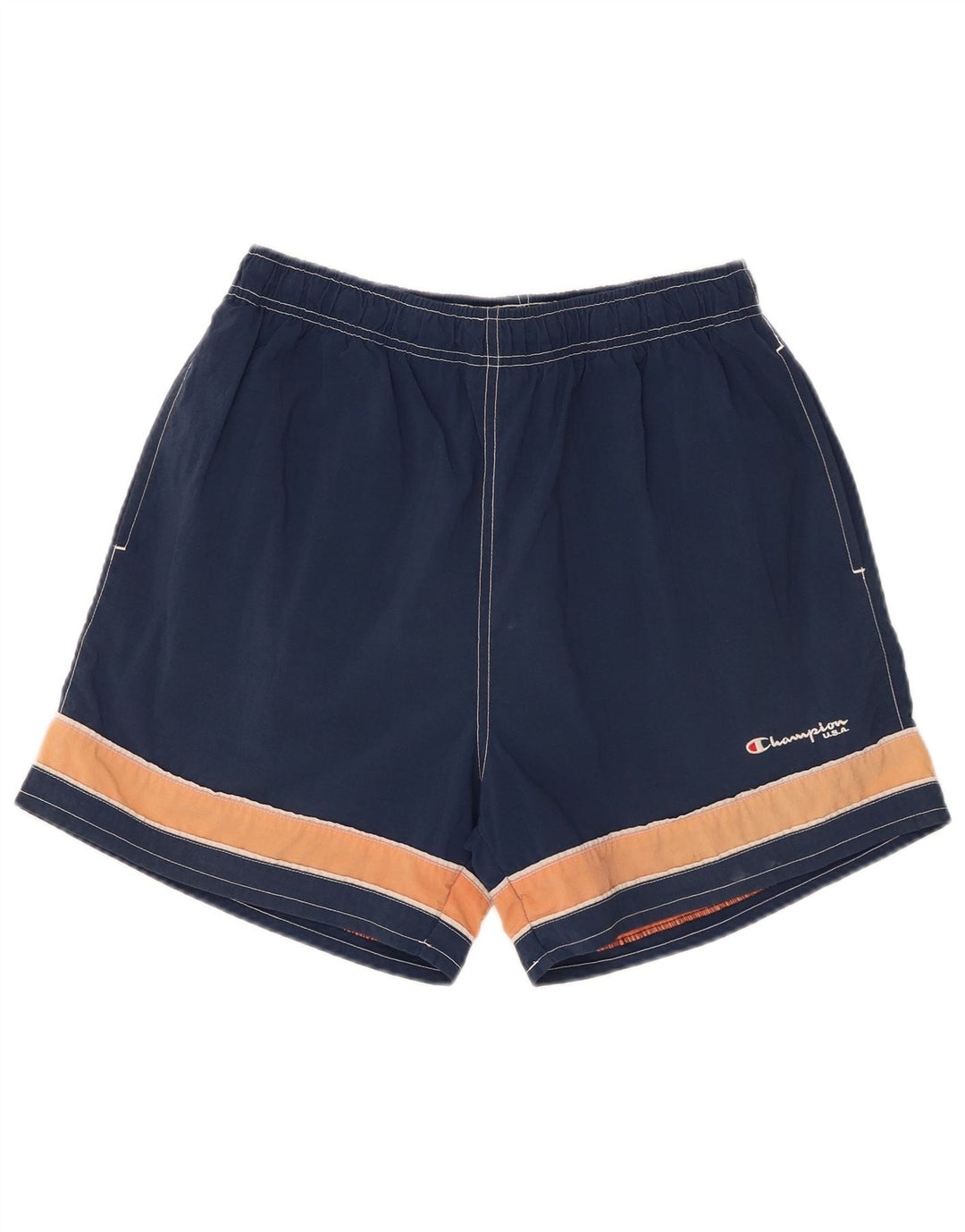 Champion Mens Swimming Shorts Large Navy Blue Colourblock
