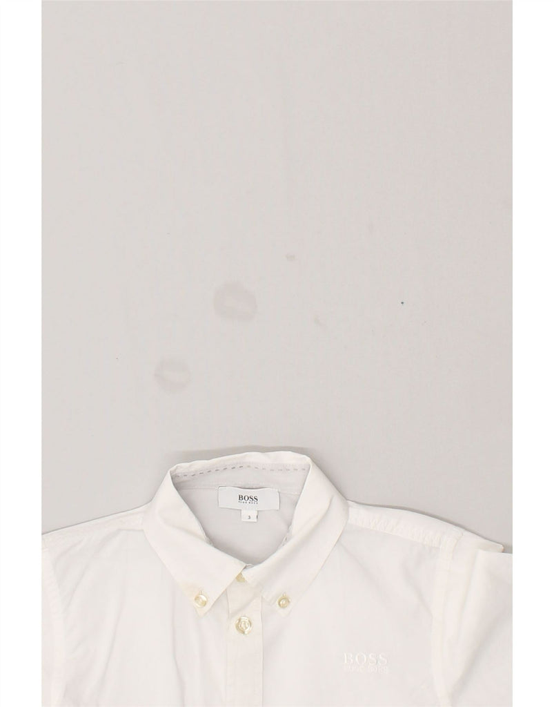 HUGO BOSS Boys Shirt 2-3 Years White | Vintage Hugo Boss | Thrift | Second-Hand Hugo Boss | Used Clothing | Messina Hembry 