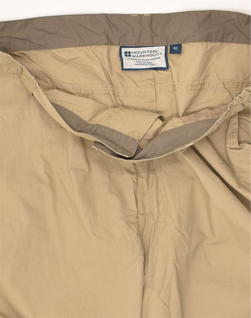 MOUNTAIN WAREHOUSE Mens Tapered Cargo Trousers W40 L28  Beige Polyester | Vintage Mountain Warehouse | Thrift | Second-Hand Mountain Warehouse | Used Clothing | Messina Hembry 