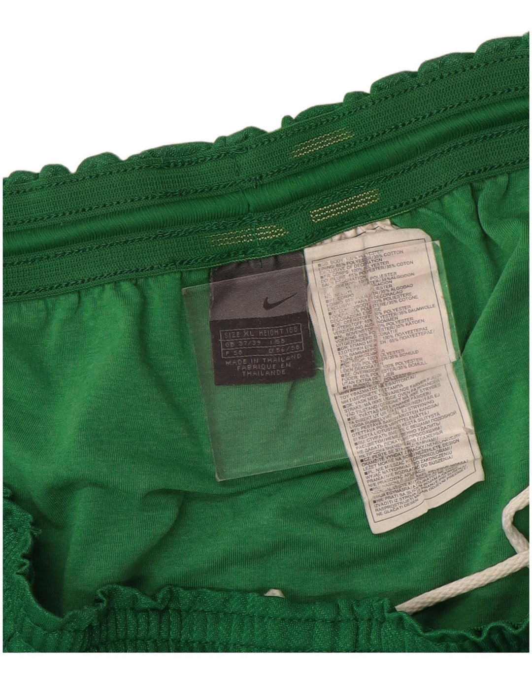 Nike Mens Sport Shorts XL  Green Herringbone Polyester
