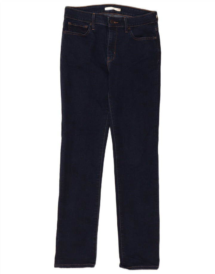 Levi's Womens 712 Slim Jeans W29 L32 Navy Blue Cotton