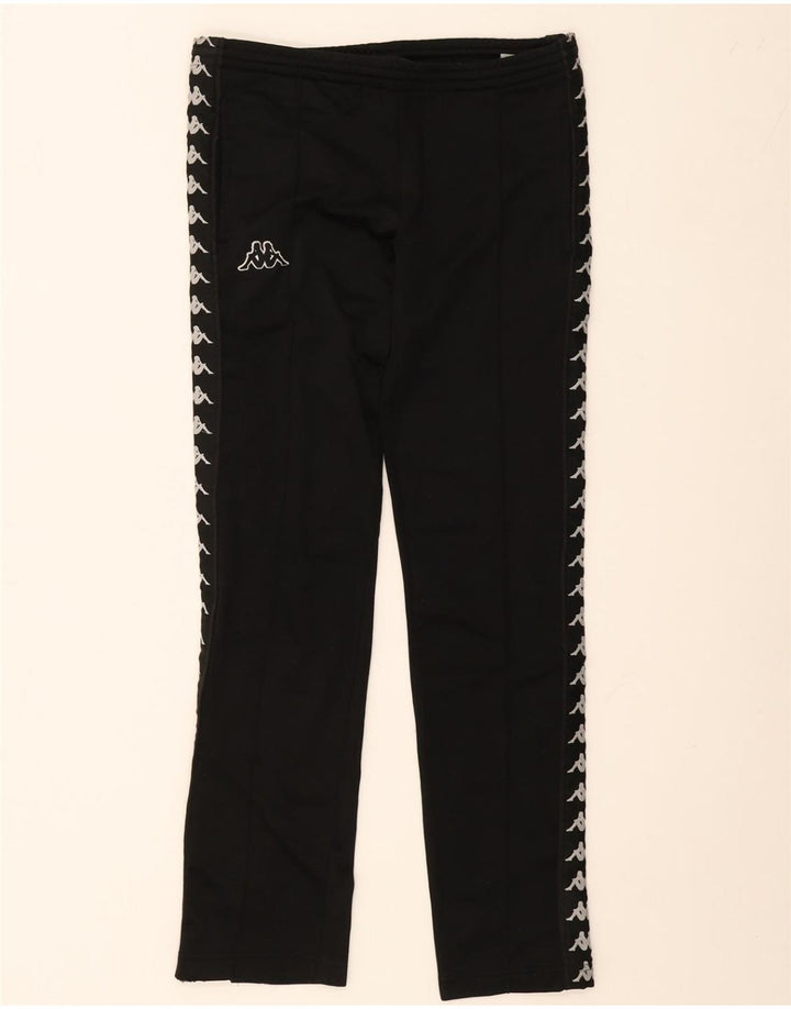 KAPPA Mens Graphic Tracksuit Trousers XS  Black Polyester