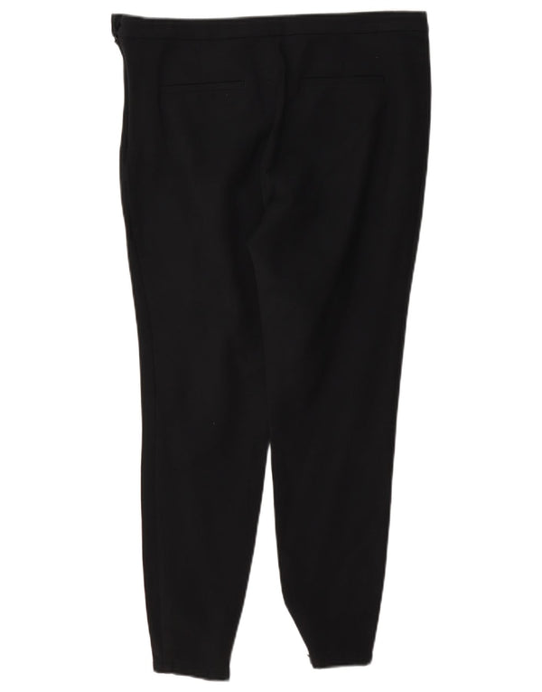 Massimo Dutti Womens Skinny Cropped Trousers EU 40 Medium W30 L24 Black