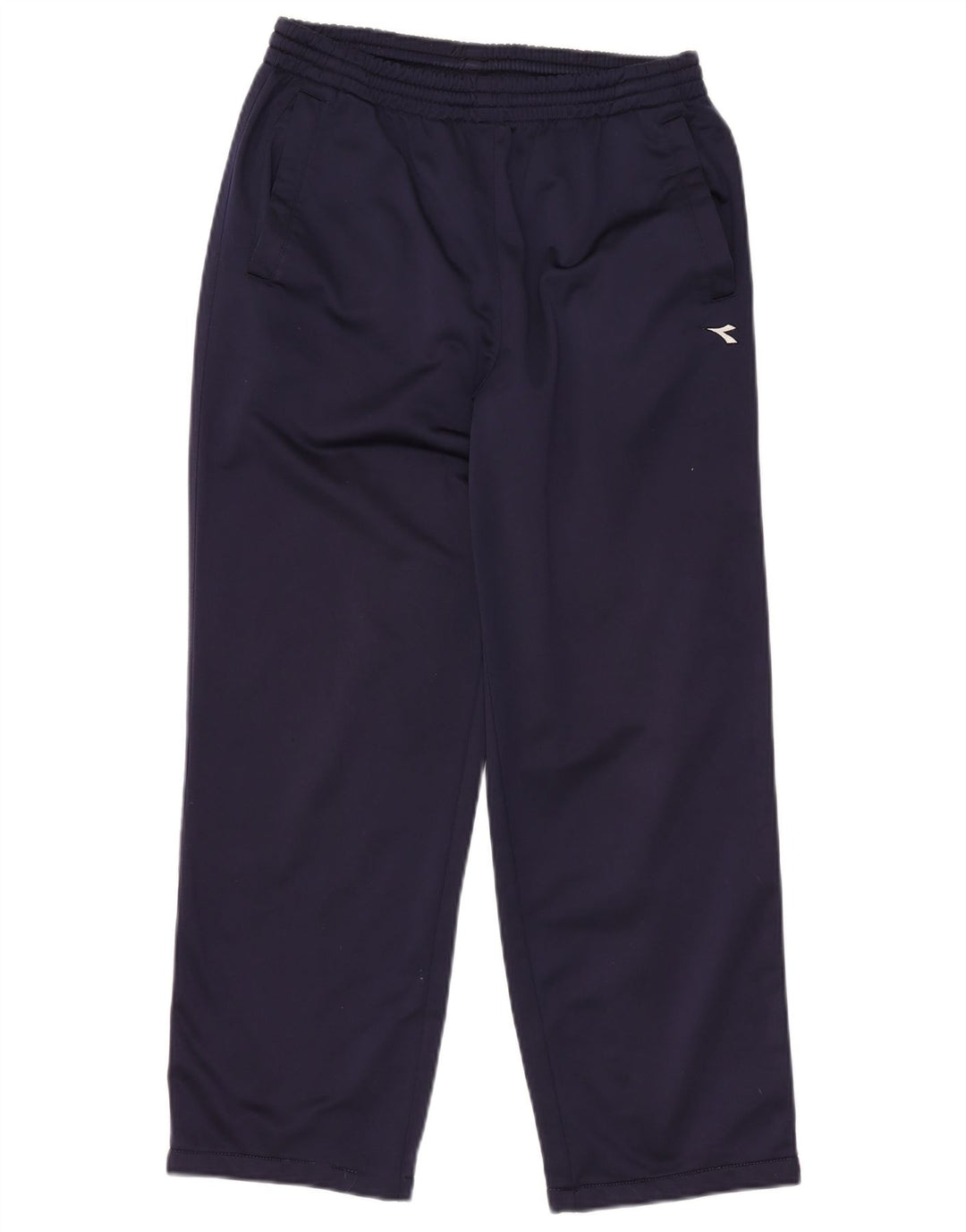 DIADORA Womens Tracksuit Trousers UK 16 Large Navy Blue Polyester