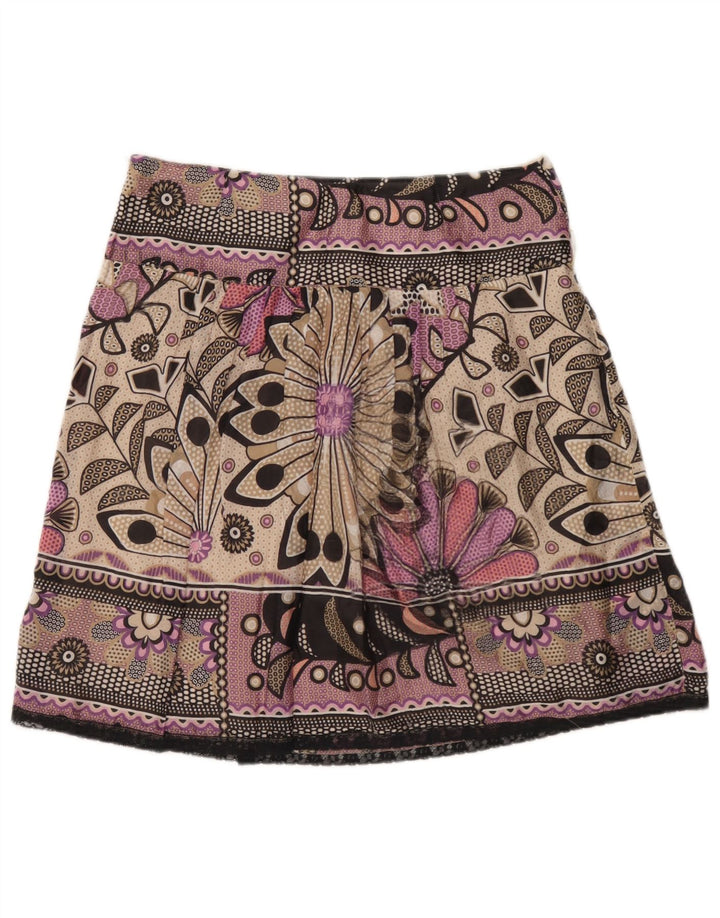 Marella Womens Mini Skirt W32 Large  Multicoloured Floral