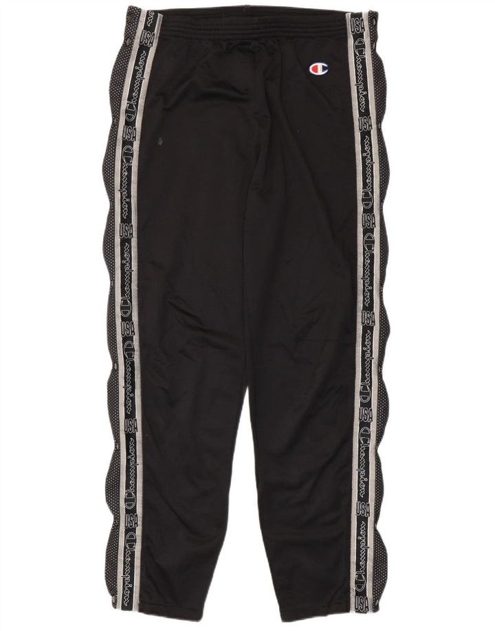 Champion Mens Graphic Tracksuit Trousers Large Black