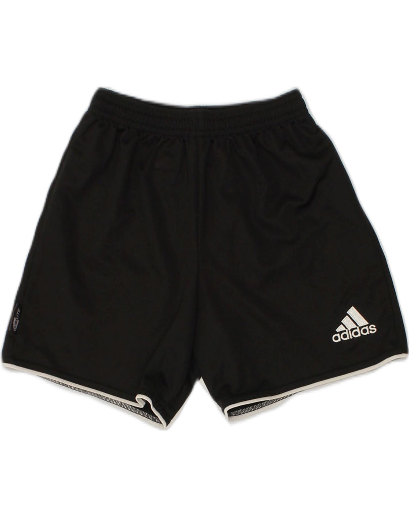 ADIDAS Womens Sport Shorts UK 2 2XS Black Polyester | Vintage Adidas | Thrift | Second-Hand Adidas | Used Clothing | Messina Hembry 