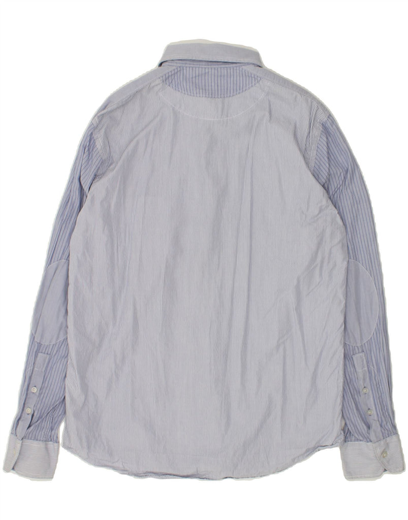 MARLBORO CLASSICS Mens Classic Slim Fit Shirt XL Blue Pinstripe Cotton | Vintage Marlboro Classics | Thrift | Second-Hand Marlboro Classics | Used Clothing | Messina Hembry 