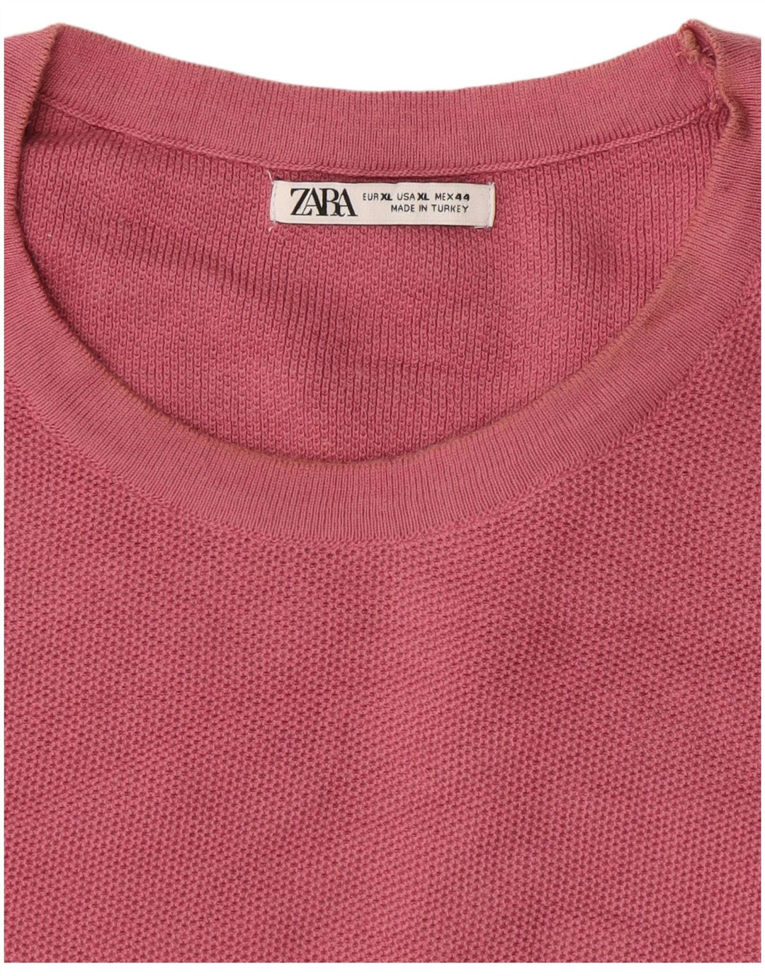 Zara Mens T-Shirt Top XL Pink