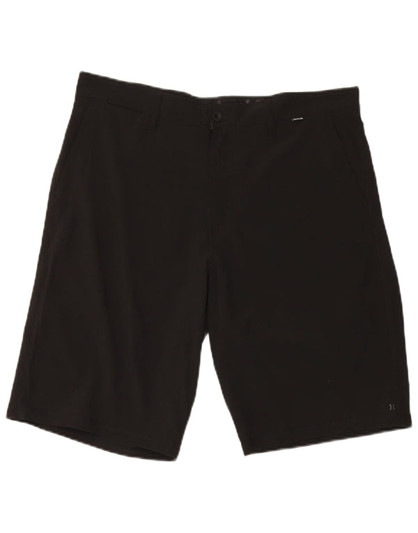 Hurley Mens Phantom Chino Shorts W33 Medium Black Polyester