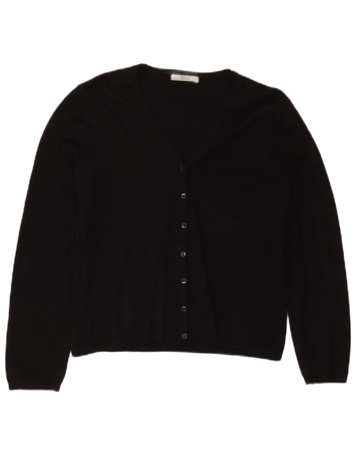 Marks & Spencer Womens Cardigan Sweater UK 14 Medium Black Viscose