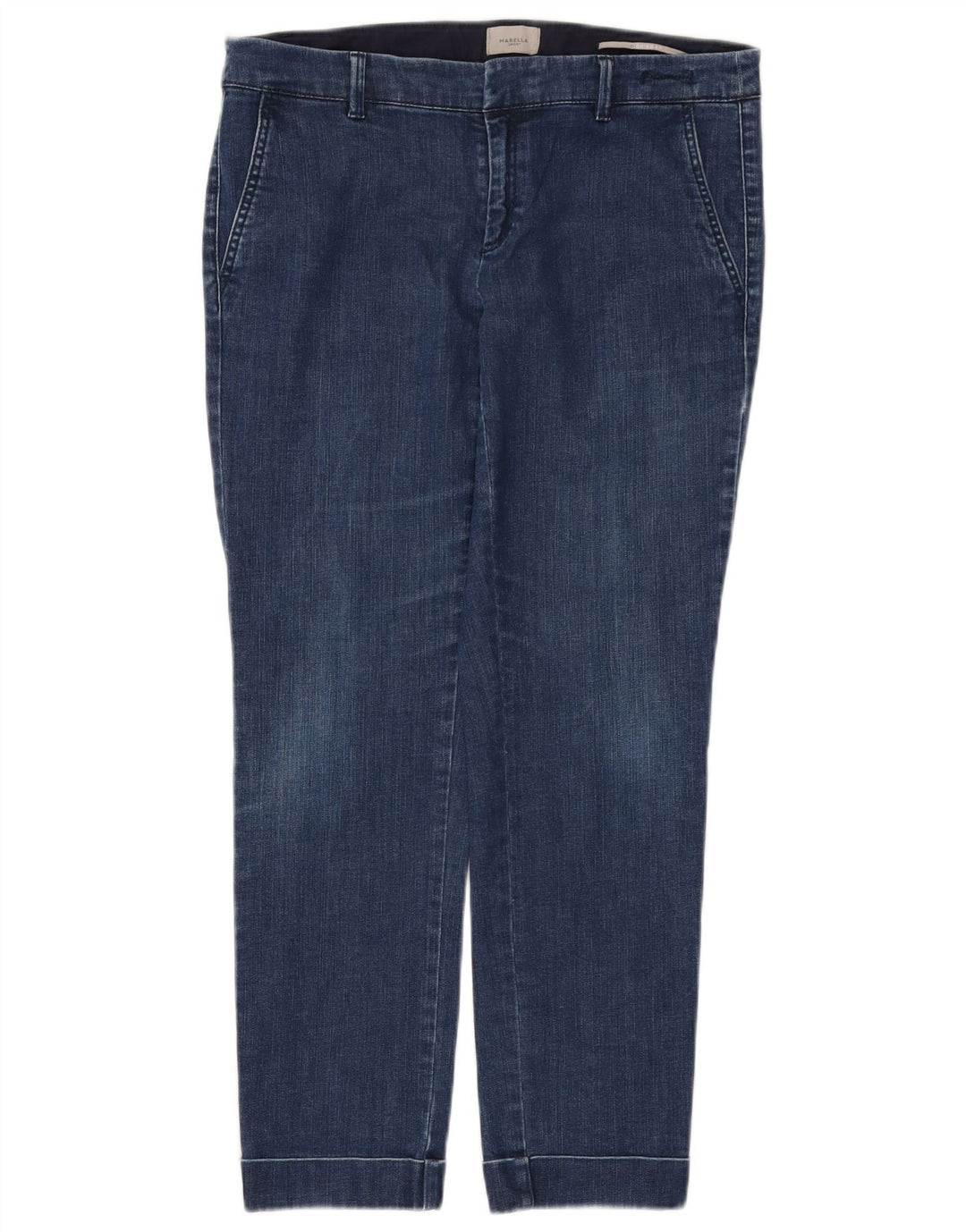 Marella Womens Slim Jeans UK 12 Medium W32 L27 Blue Cotton