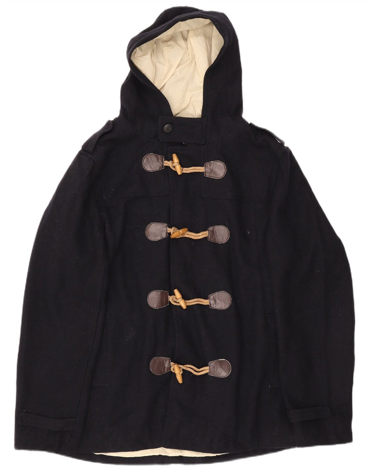 CEDARWOOD STATE Mens Hooded Military Duffle Jacket UK 40 Large Navy Blue