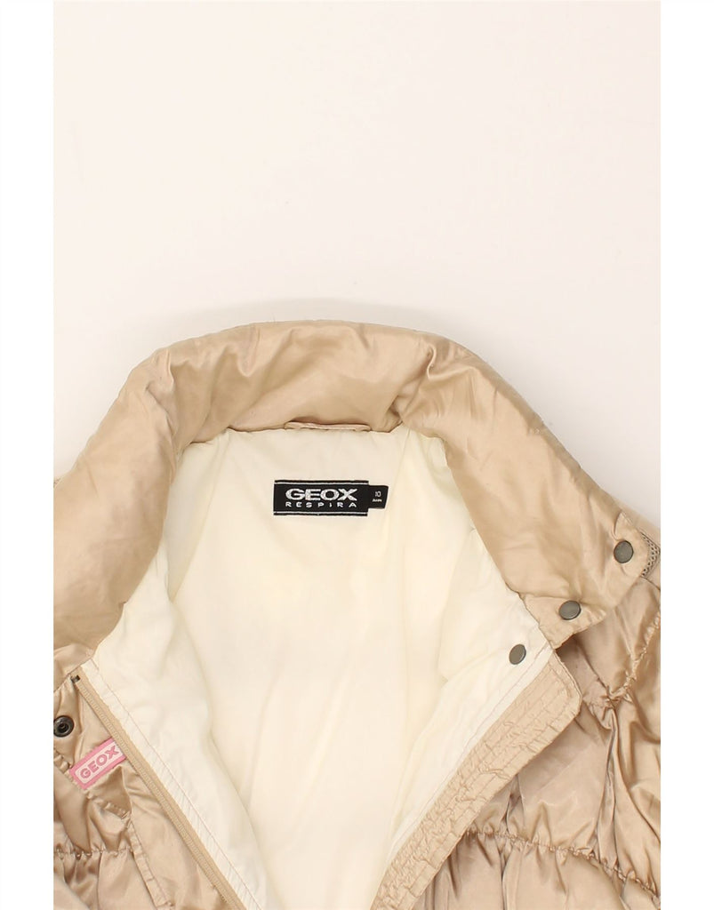 GEOX Girls Padded Jacket 9-10 Years Beige Polyamide | Vintage Geox | Thrift | Second-Hand Geox | Used Clothing | Messina Hembry 