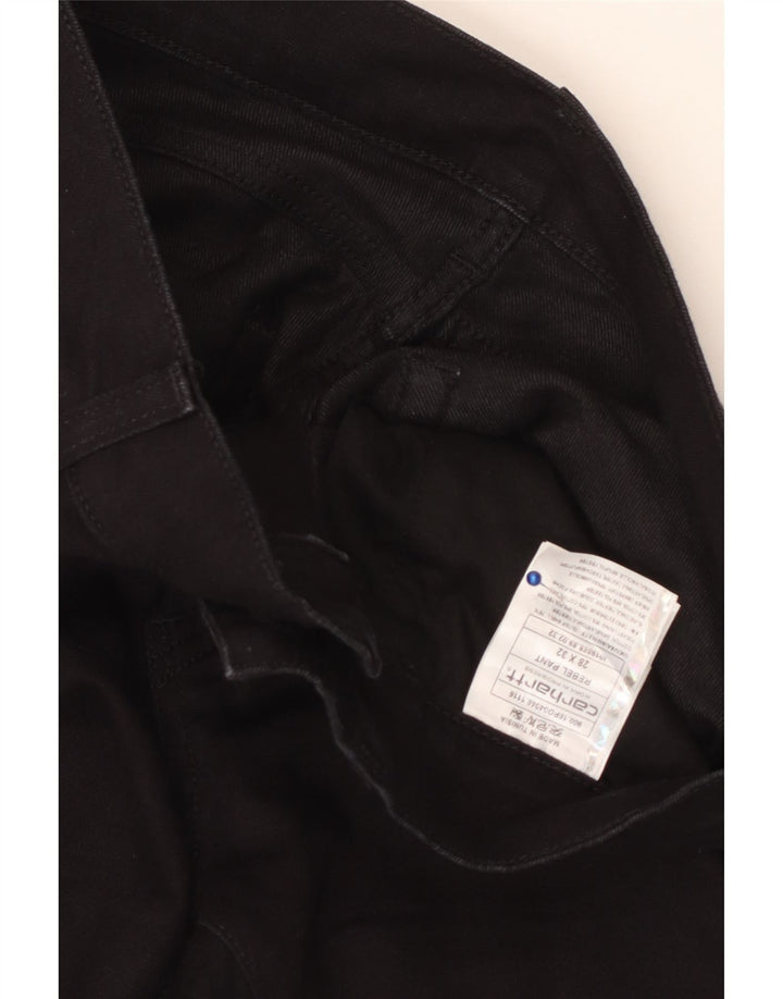 CARHARTT Womens Slim Jeans W28 L32 Black Cotton