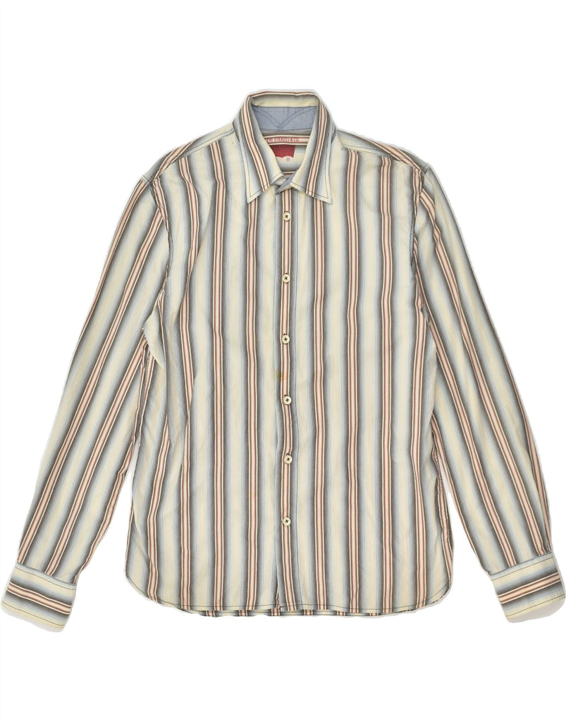 LEVI'S Mens Shirt Medium Beige Striped Cotton | Vintage Levi's | Thrift | Second-Hand Levi's | Used Clothing | Messina Hembry 