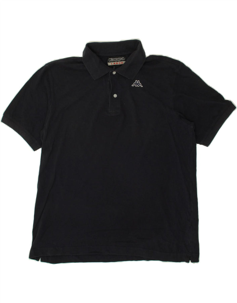 KAPPA Mens Polo Shirt Large Navy Blue Cotton Vintage Kappa and Second-Hand Kappa from Messina Hembry 