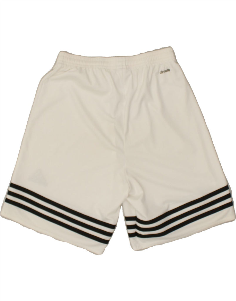 ADIDAS Mens Climalite Sport Shorts Small White Polyester | Vintage Adidas | Thrift | Second-Hand Adidas | Used Clothing | Messina Hembry 