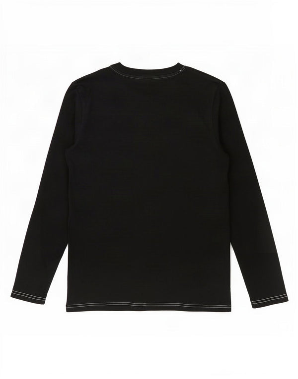 Puma Boys Graphic Top Long Sleeve 11-12 Years Black