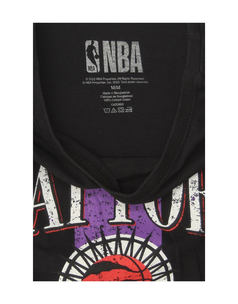 NBA Womens Oversized Graphic T-Shirt Top UK 14 Medium Black Cotton Vintage NBA and Second-Hand NBA from Messina Hembry 