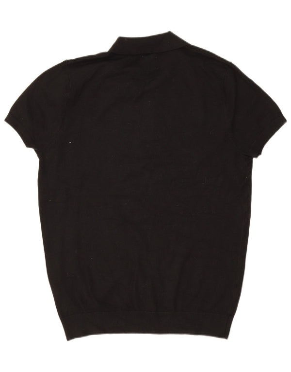 Zara Mens Polo Shirt Medium Black