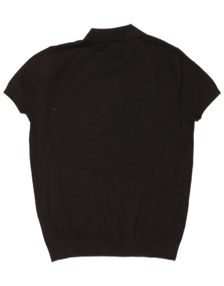 Zara Mens Polo Shirt Medium Black