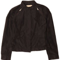 Guess By Marciano Womens Bomber Jacket IT 42 Medium Black Polyester
