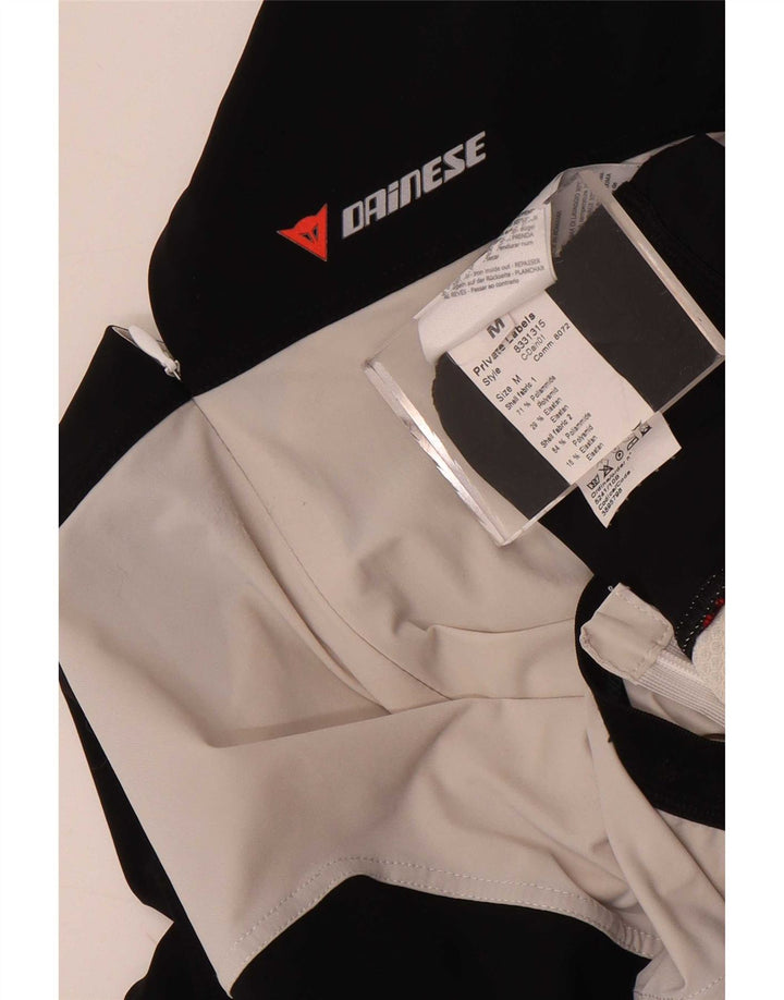 Dainese Mens Short Sleeve Zip Neck Jersey Top Medium Black Colourblock