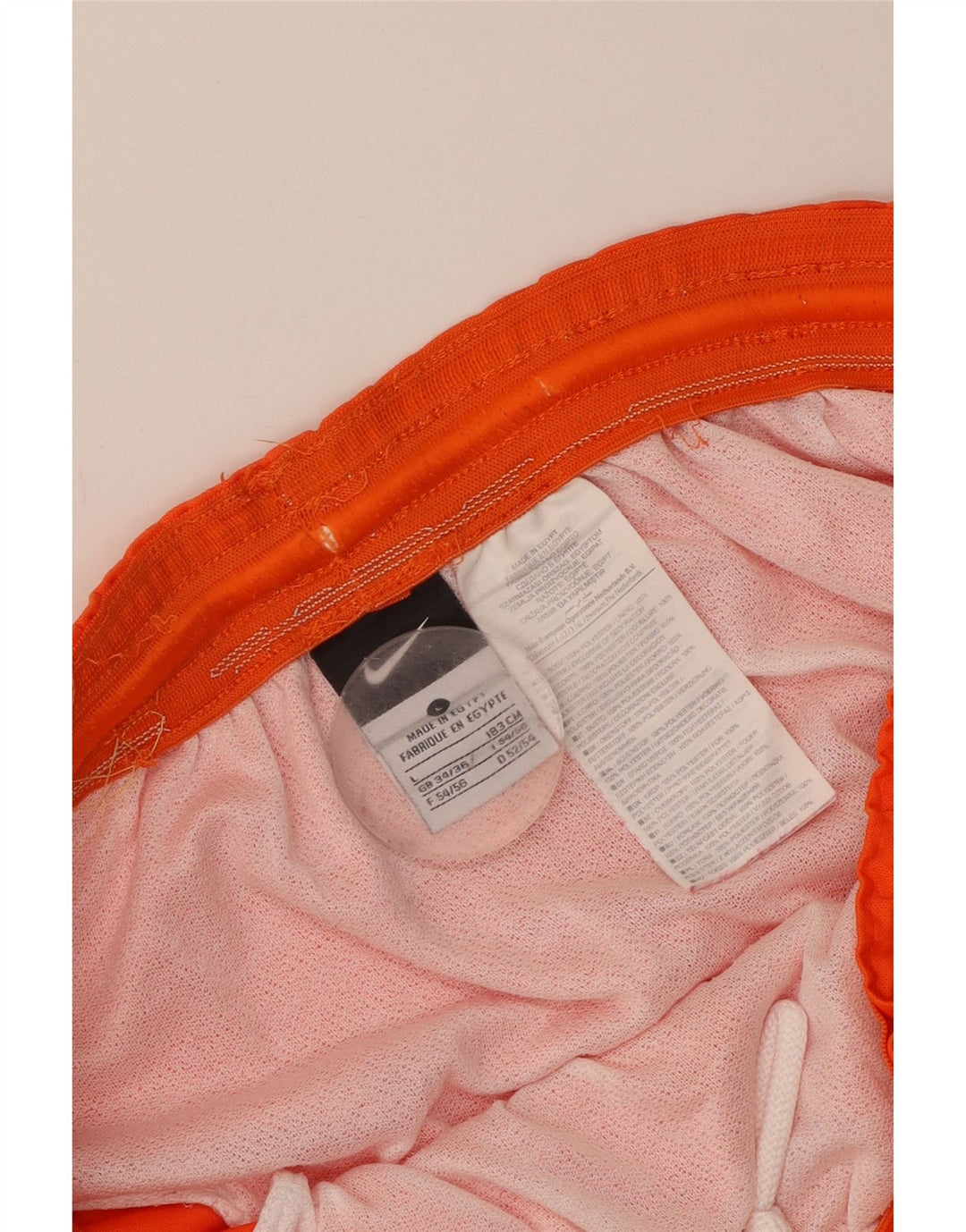 Nike Mens Sport Shorts Large  Orange Polyester