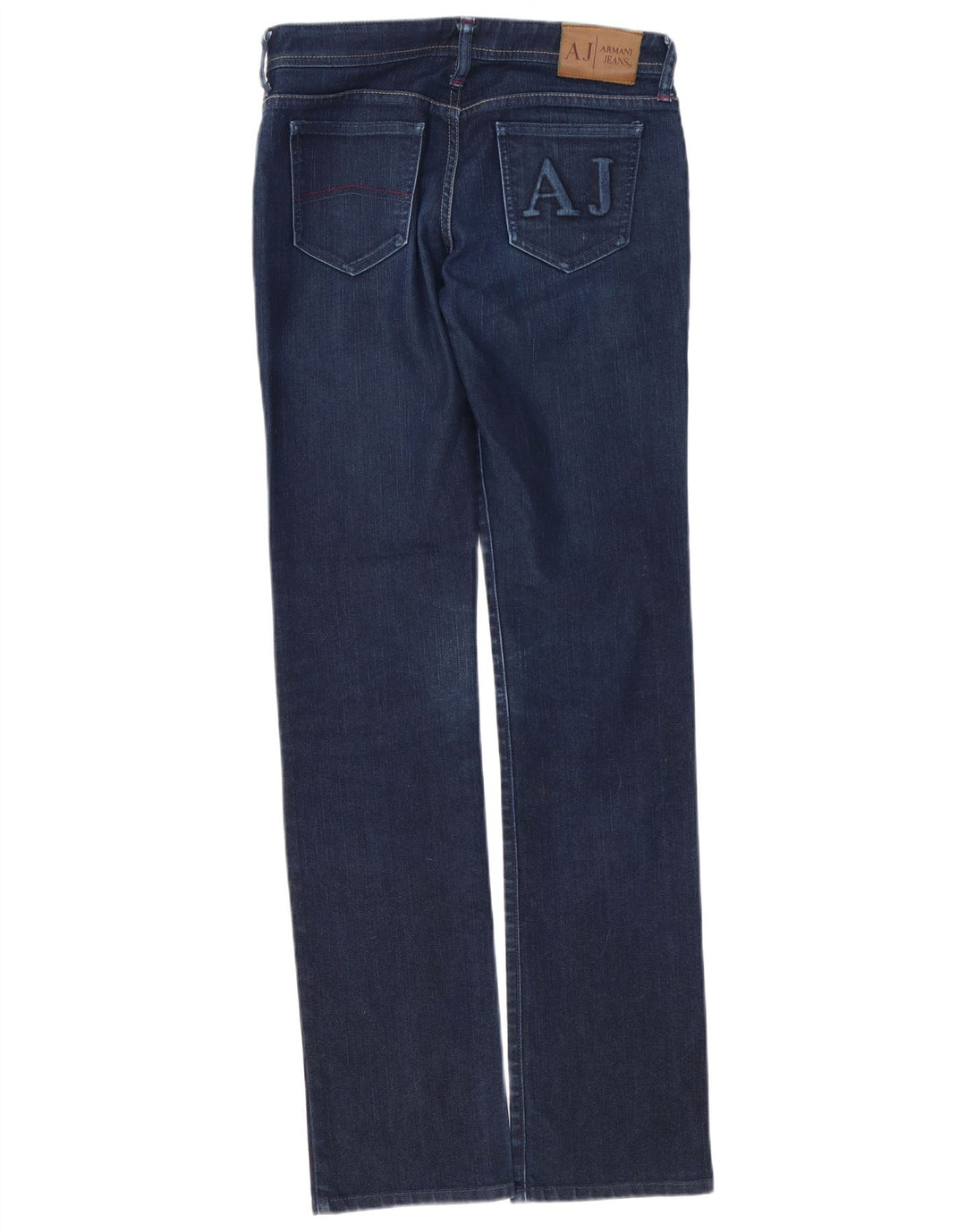 ARMANI Womens Straight Jeans W28 L32 Navy Blue