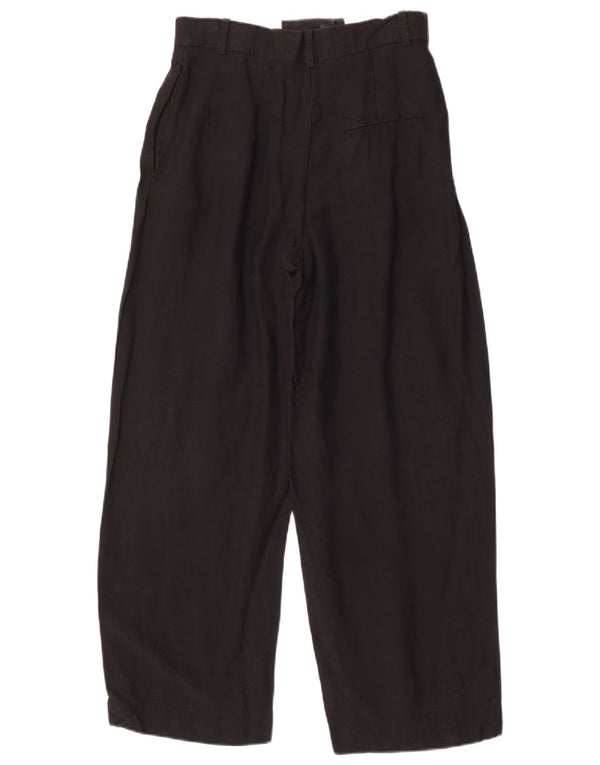 Cos Womens High Waist Wide Leg Chino Trousers EU 34 XS W26 L26 Black