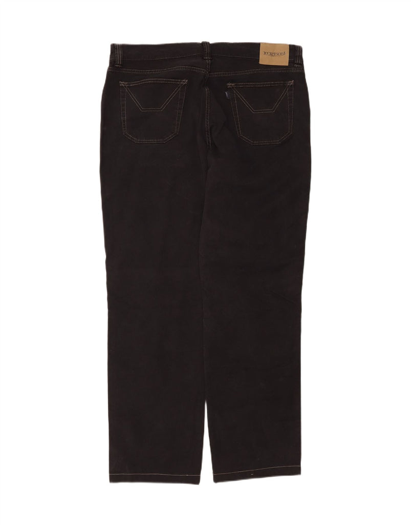 JECKERSON Mens Straight Casual Trousers  W42 L32 Black Cotton Vintage Jeckerson and Second-Hand Jeckerson from Messina Hembry 