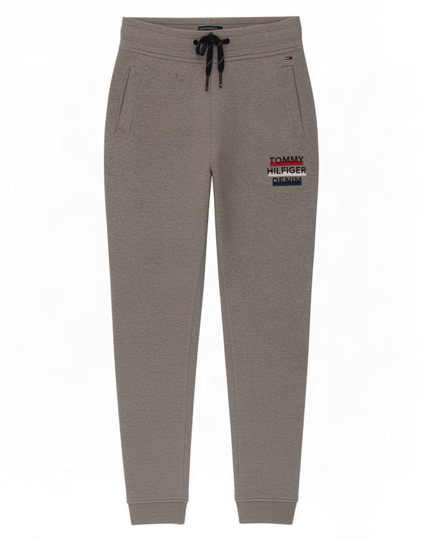 Tommy Hilfiger Womens Tracksuit Trousers Joggers UK 6 XS Grey Cotton