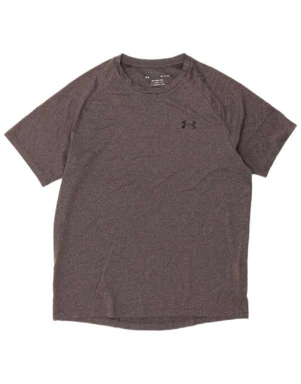 Under Armour Mens T-Shirt Top Small Grey Polyester