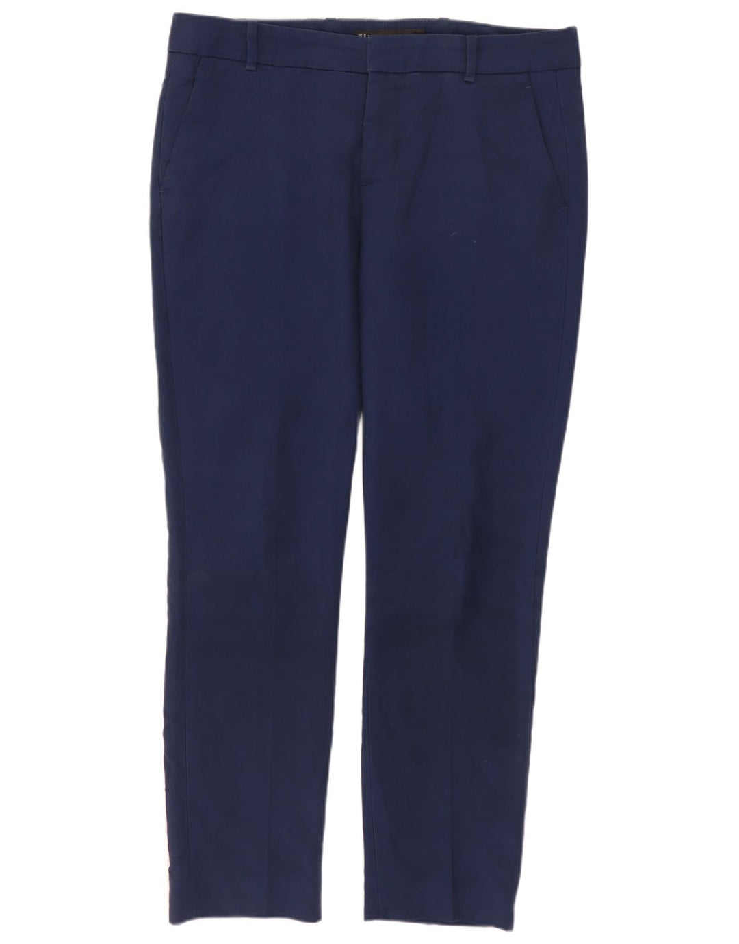 Zara Womens Slim Chino Trousers Medium W28 L28 Navy Blue