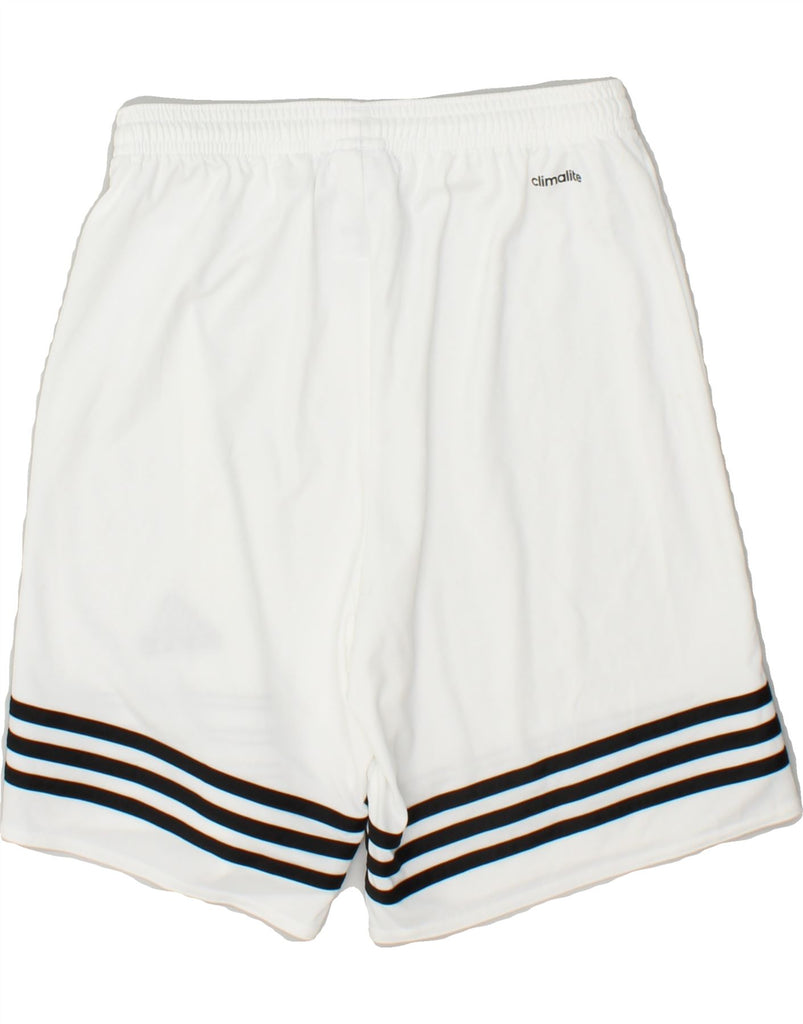 ADIDAS Mens Climalite Sport Shorts Small White Polyester | Vintage Adidas | Thrift | Second-Hand Adidas | Used Clothing | Messina Hembry 