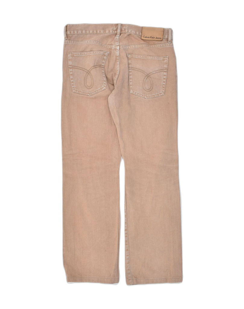 CALVIN KLEIN Womens Straight Jeans W31 L29 Beige Cotton | Vintage | Thrift | Second-Hand | Used Clothing | Messina Hembry 